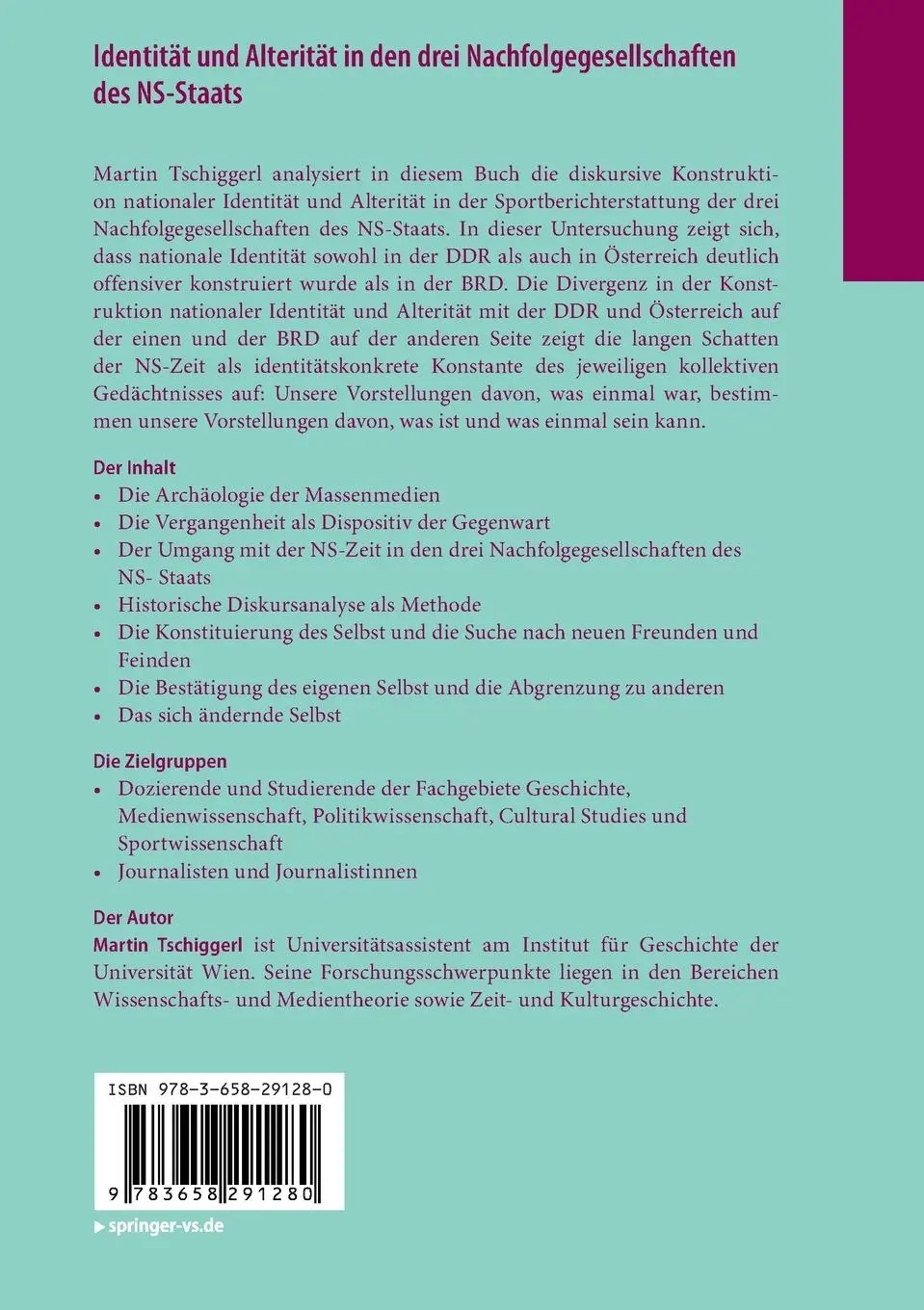 Rückseite: 9783658291280 | Identität und Alterität in den drei Nachfolgegesellschaften des...