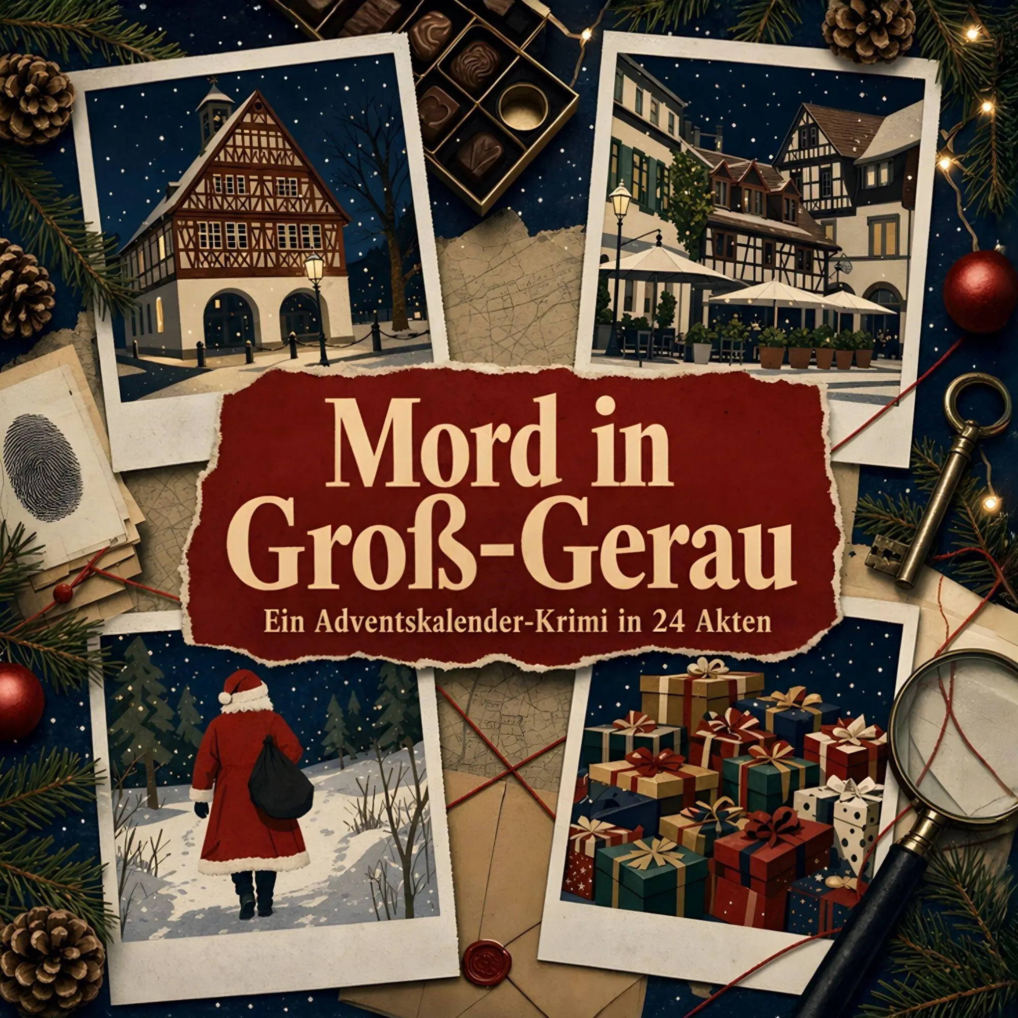 Cover: 9783696121280 | Mord in Groß-Gerau | Ein Adventskalender-Krimi in 24 Akten | Schneider