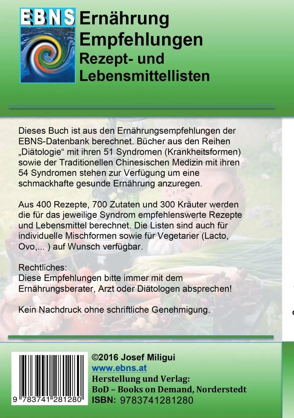 Rückseite: 9783741281280 | Ernährung - TCM - Herz - Qi Mangel | Josef Miligui | Taschenbuch