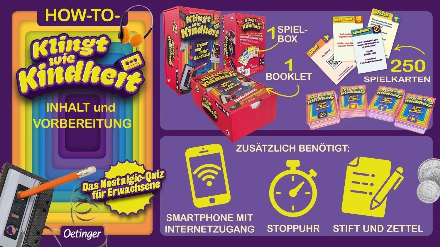 Bild: 4260694141380 | Klingt wie Kindheit. Früher war mehr Bandsalat | Oetinger Media | 2026