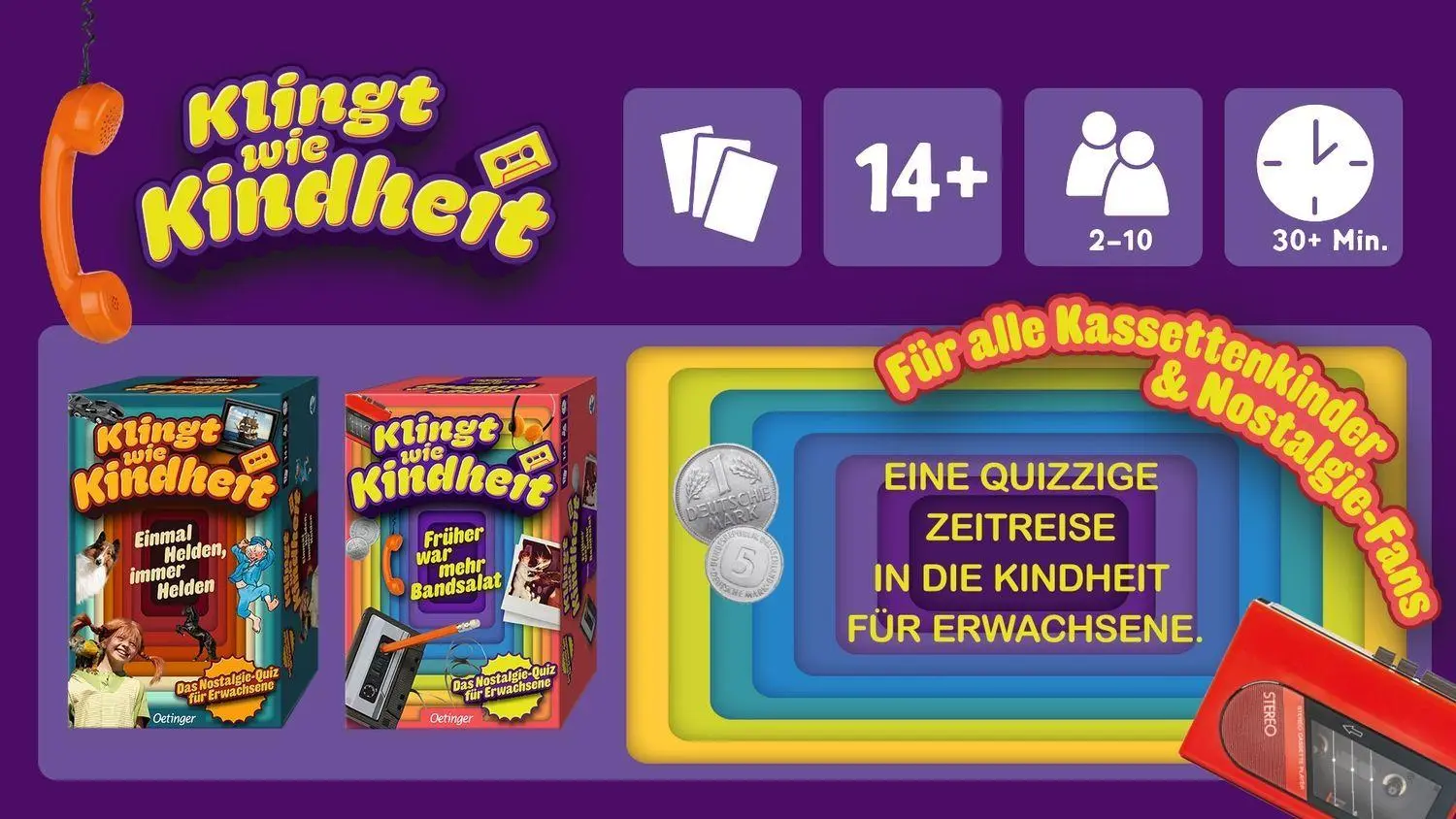 Bild: 4260694141380 | Klingt wie Kindheit. Früher war mehr Bandsalat | Oetinger Media | 2026