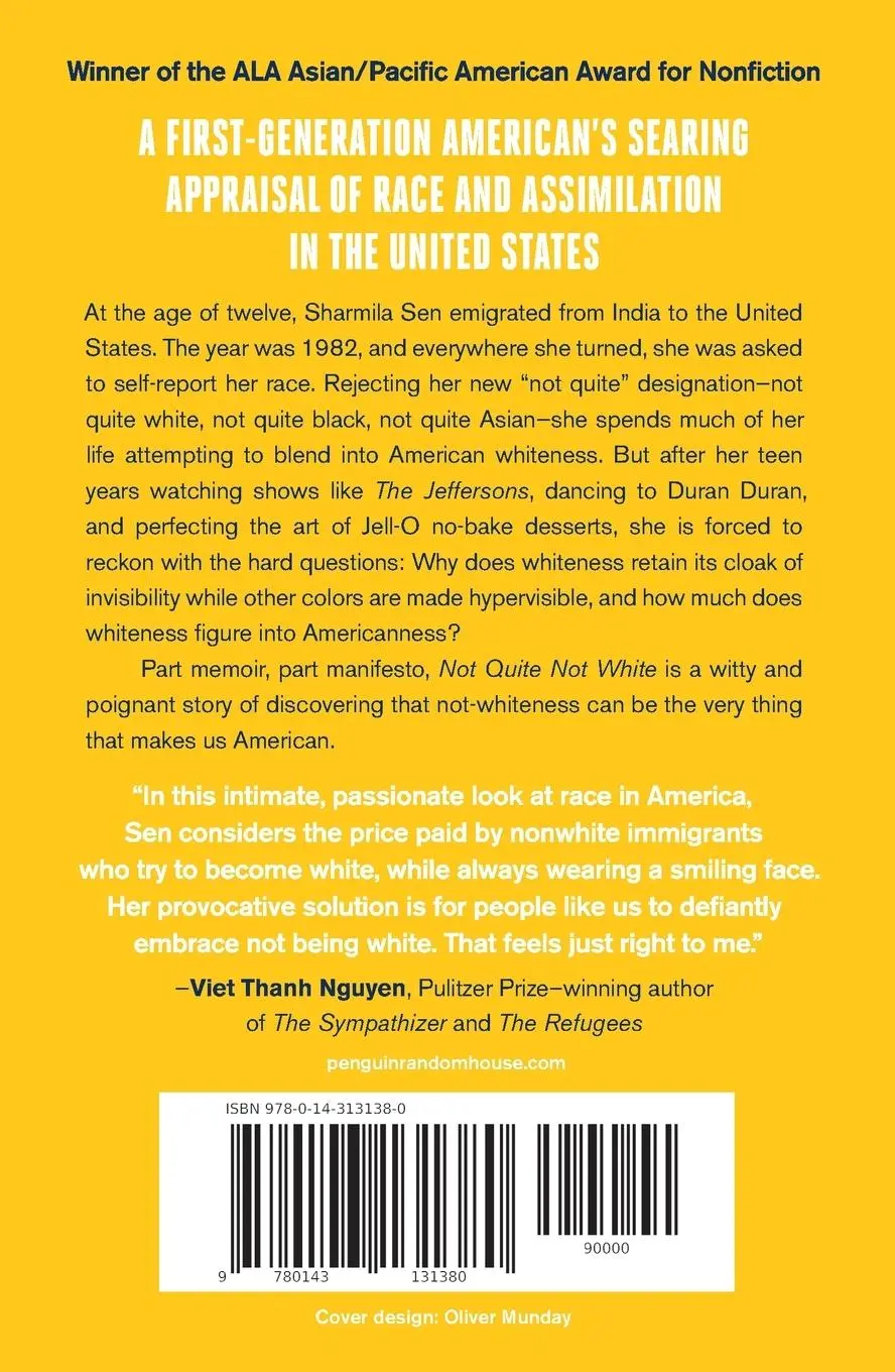 Rückseite: 9780143131380 | Not Quite Not White | Losing and Finding Race in America | Sen | Buch