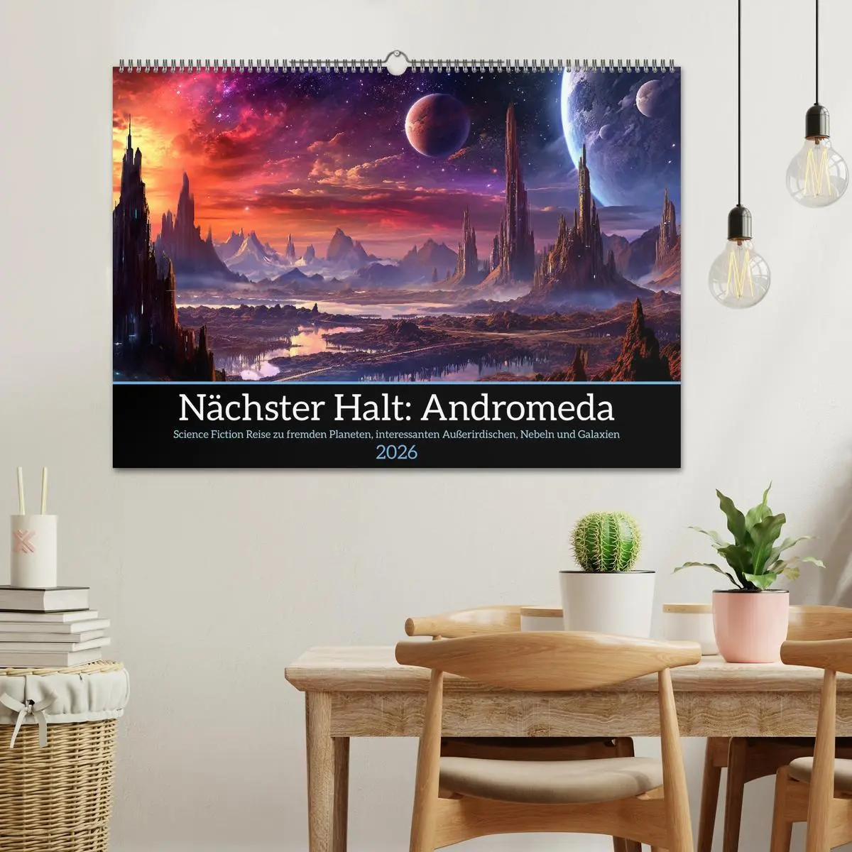 Bild: 9783457521380 | Nächster Halt Andromeda (Wandkalender 2026 DIN A2 quer), CALVENDO...