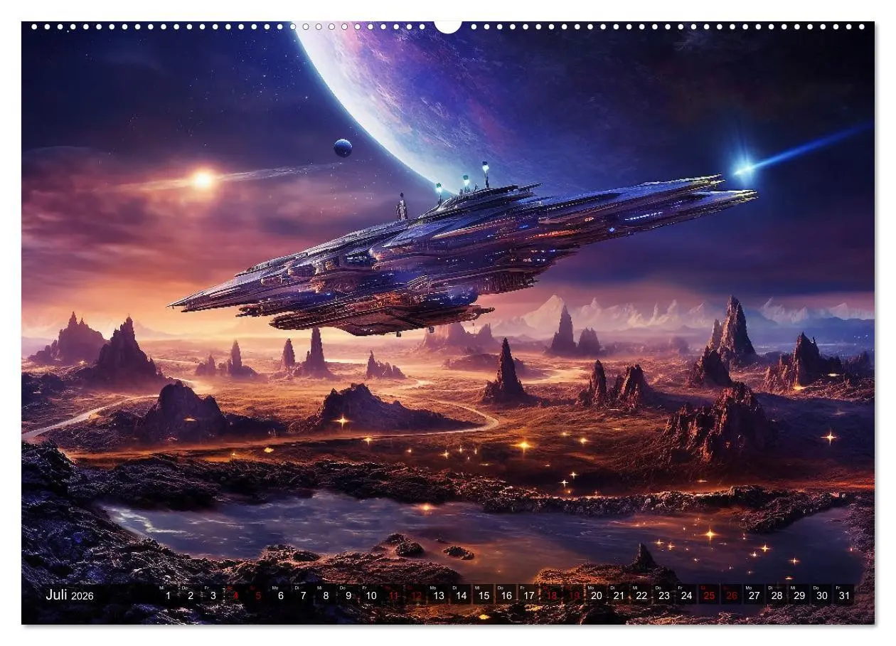 Bild: 9783457521380 | Nächster Halt Andromeda (Wandkalender 2026 DIN A2 quer), CALVENDO...