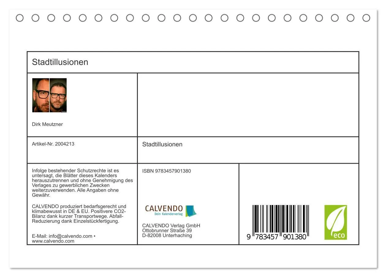 Bild: 9783457901380 | Stadtillusionen (Tischkalender 2026 DIN A5 quer), CALVENDO...