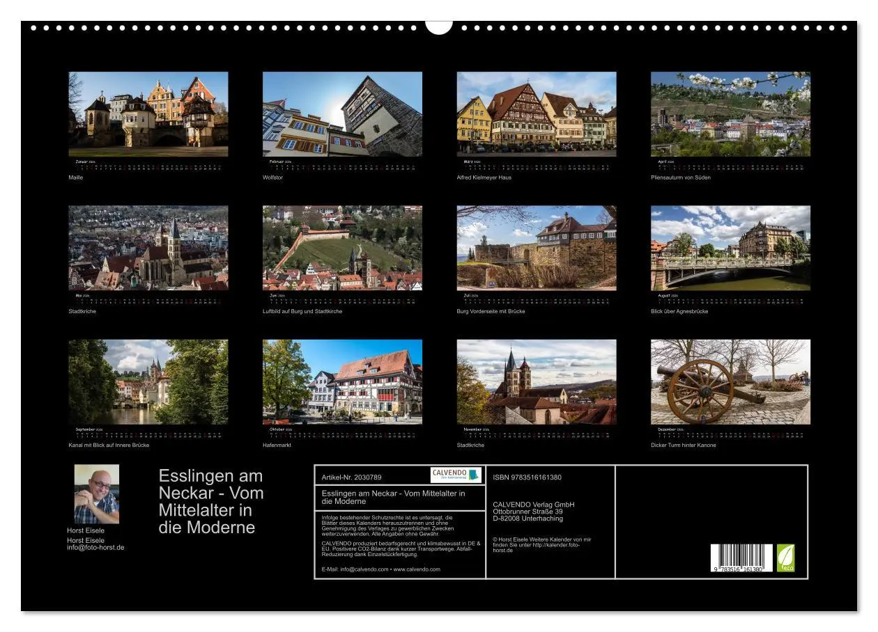 Bild: 9783516161380 | Esslingen am Neckar - Vom Mittelalter in die Moderne (Wandkalender...