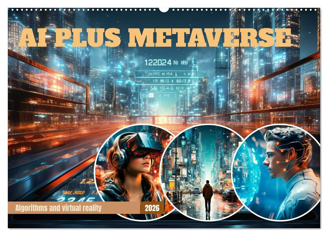 Cover: 9783516541380 | AI PLUS METAVERSE Algorithms and virtual reality (Wall Calendar...