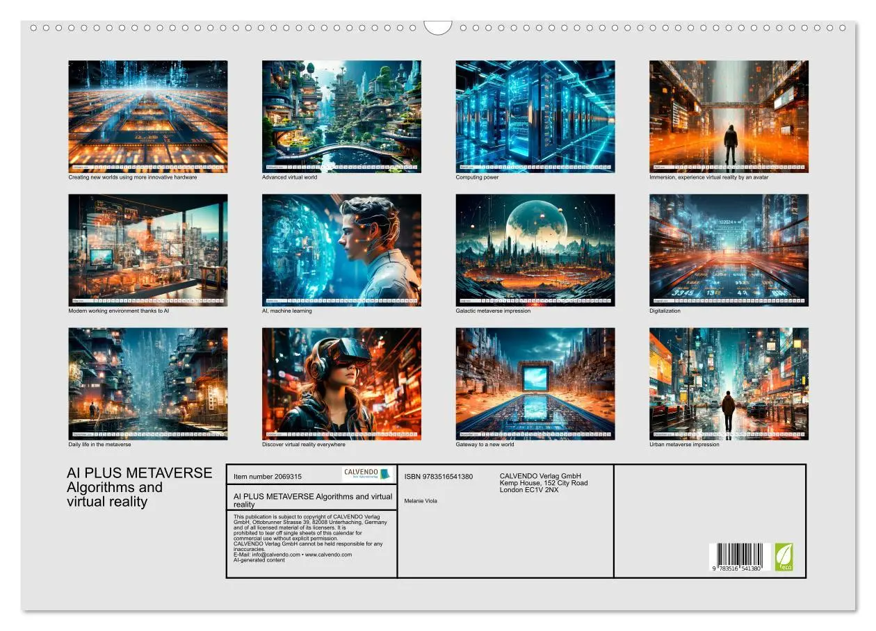 Bild: 9783516541380 | AI PLUS METAVERSE Algorithms and virtual reality (Wall Calendar...