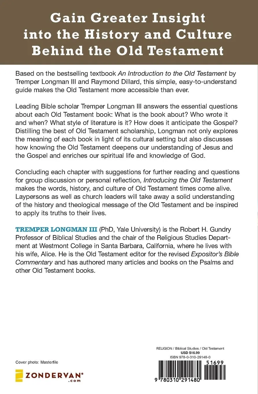Rückseite: 9780310291480 | Introducing the Old Testament | Tremper Longman Iii | Taschenbuch