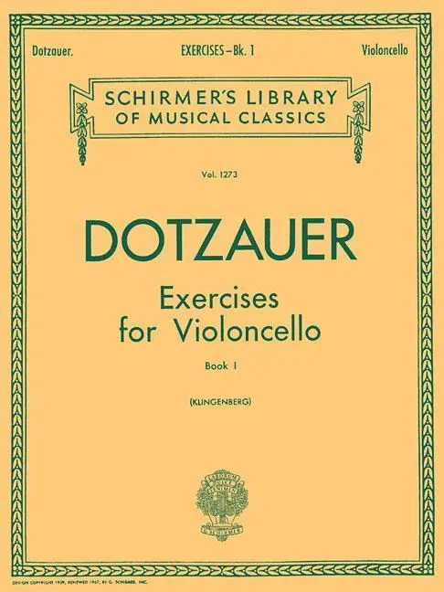 Cover: 9780793591480 | Exercises for Violoncello - Book 1 | J. Klingenberg | Taschenbuch
