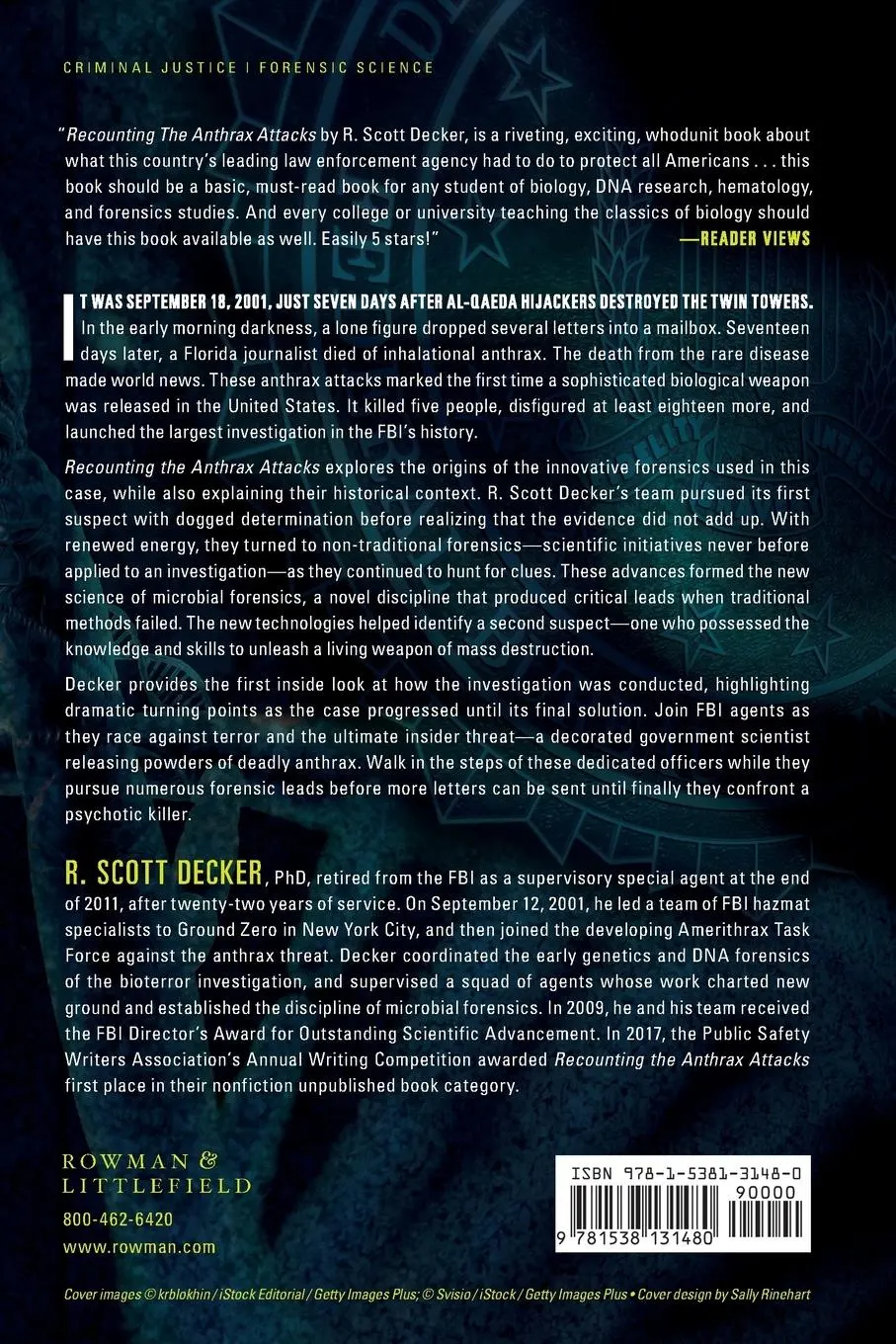 Rückseite: 9781538131480 | Recounting the Anthrax Attacks | R. Scott Decker | Taschenbuch | 2019