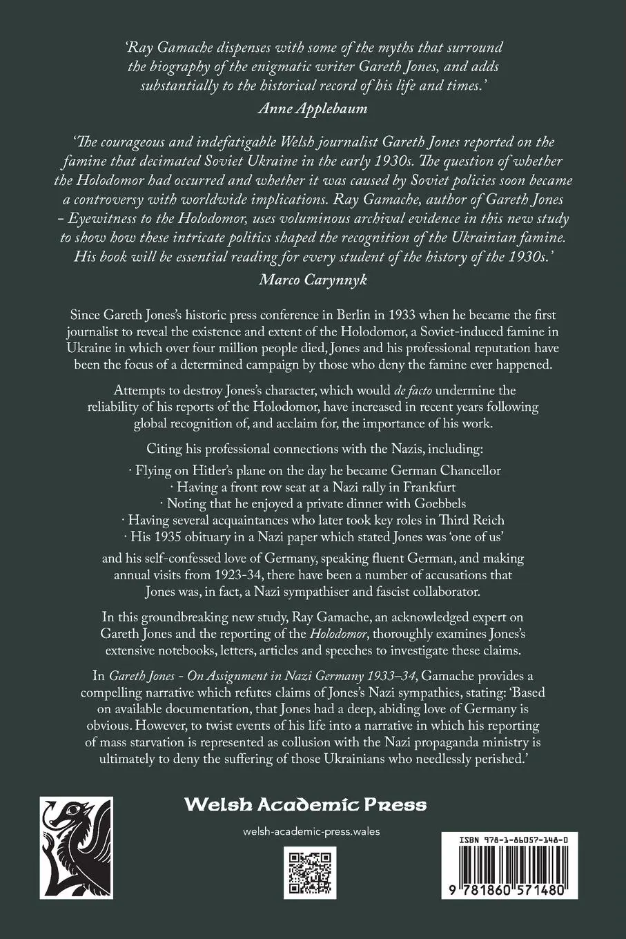 Rückseite: 9781860571480 | Gareth Jones | On Assignment in Nazi Germany 1933-34 | Gamache Ray