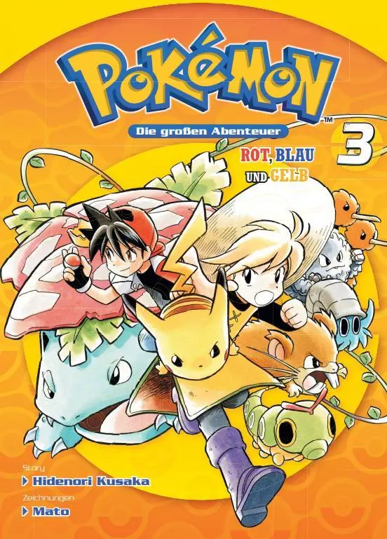 Cover: 9783741641480 | Pokémon - Die großen Abenteuer: Rot, Blau und Gelb 03 | Kusaka (u. a.)