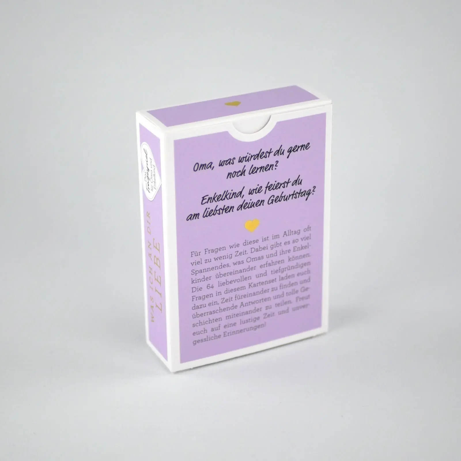 Bild: 9783742321480 | Was ich an dir liebe - Das Fragespiel für Oma und Enkelkind | Box