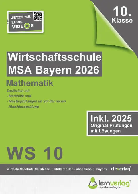 Cover: 9783743001480 | Original-Prüfungen Wirtschaftsschulabschluss Bayern 2026 Mathematik