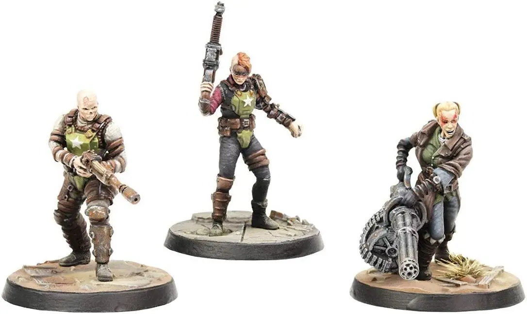 Cover: 5060523341580 | Fallout: Wasteland Warfare - Ack Ack, Sinjin &amp; Avery | Modiphius