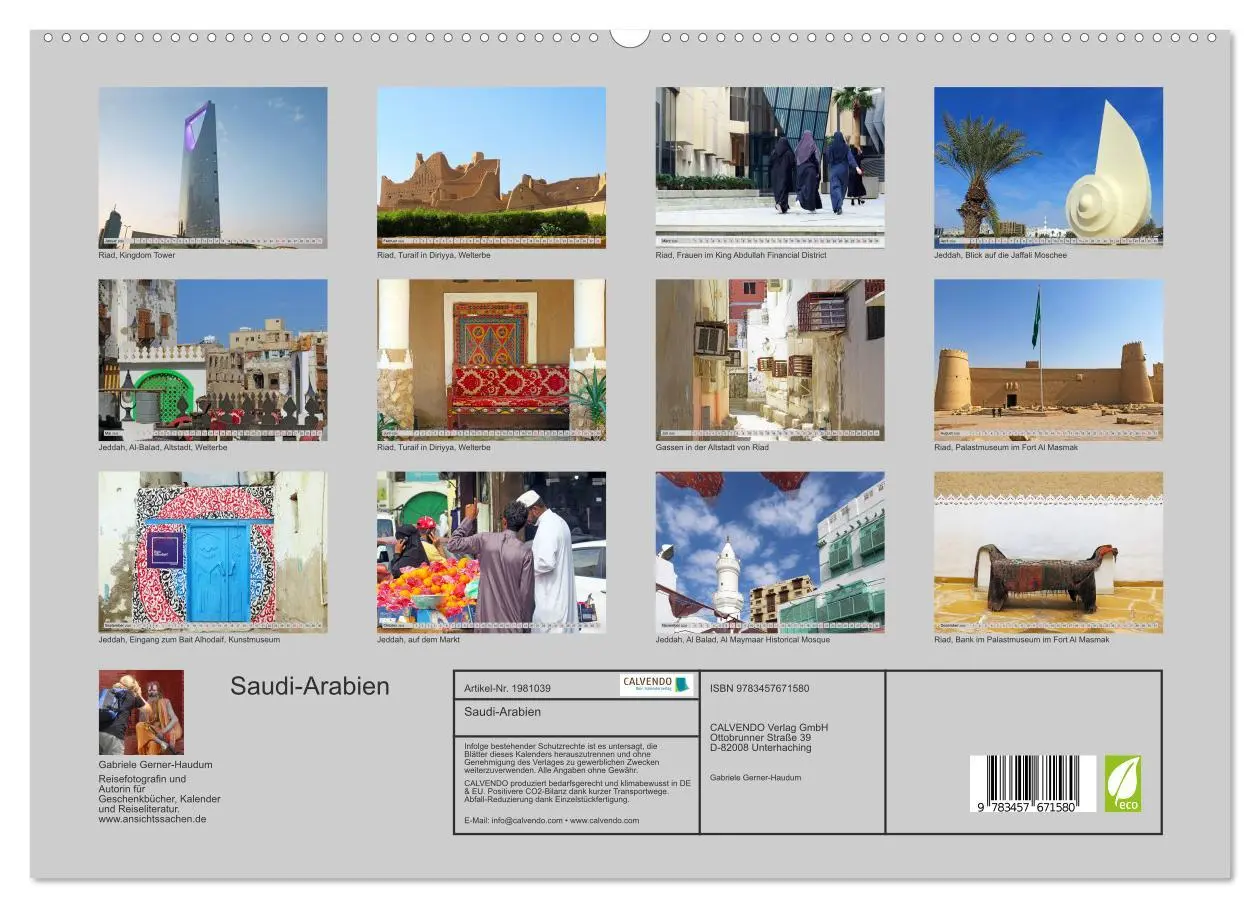 Bild: 9783457671580 | Saudi-Arabien (hochwertiger Premium Wandkalender 2026 DIN A2 quer),...