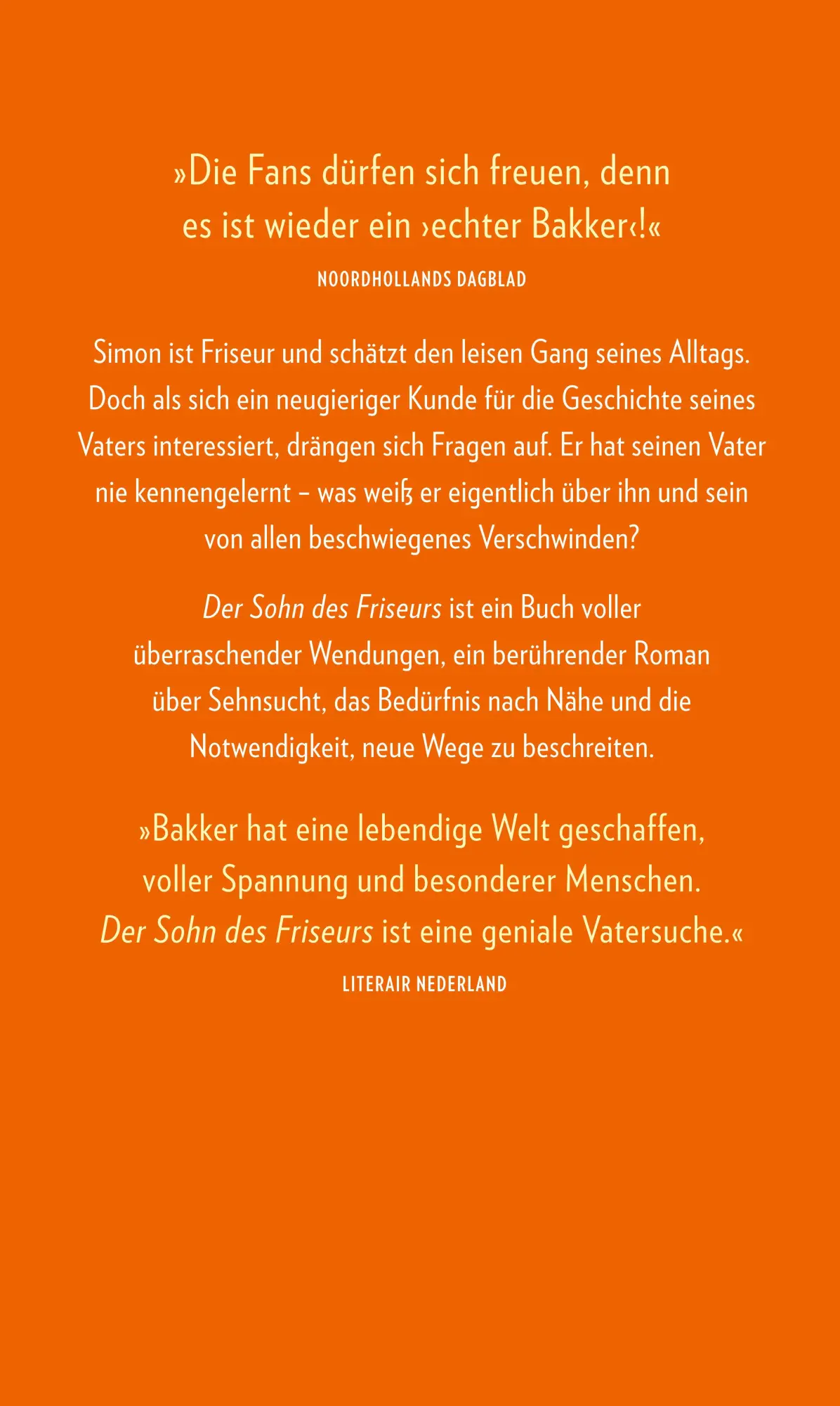 Rückseite: 9783518431580 | Der Sohn des Friseurs | Gerbrand Bakker | Buch | 285 S. | Deutsch