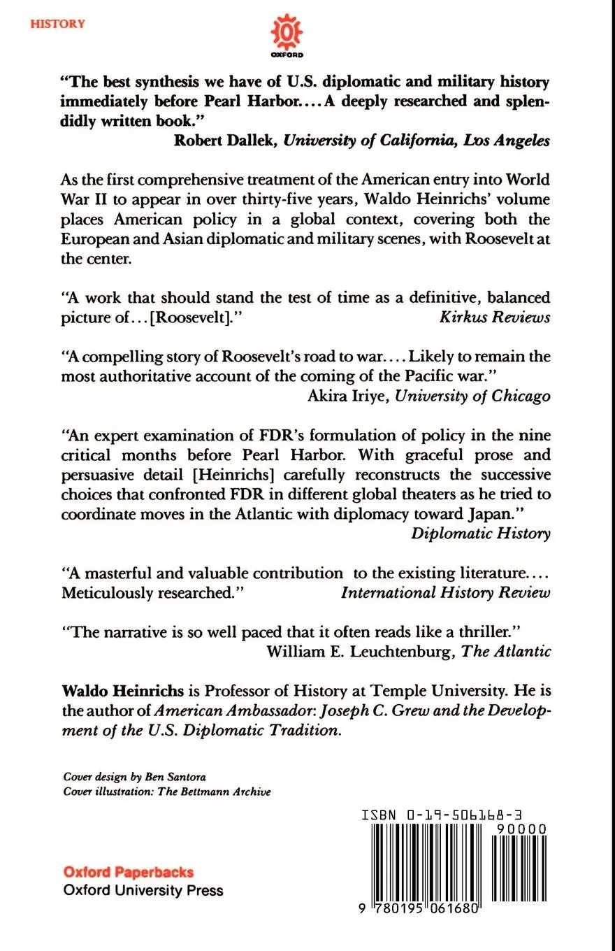 Rückseite: 9780195061680 | Threshold of War | Waldo Heinrichs | Taschenbuch | Englisch | 1990