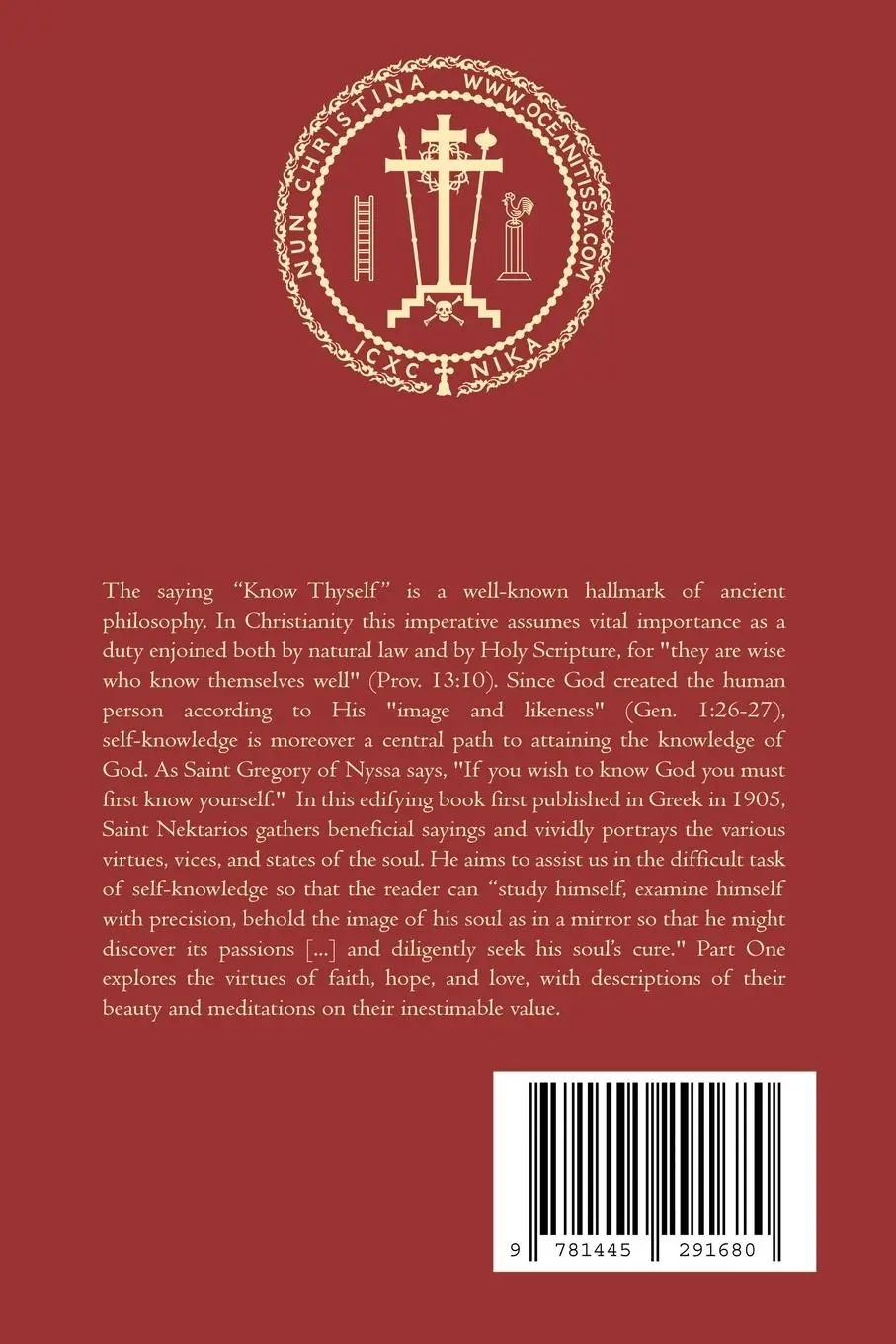 Rückseite: 9781445291680 | Know Thyself | Saint Nektarios Wonderworker of Aegina | Taschenbuch