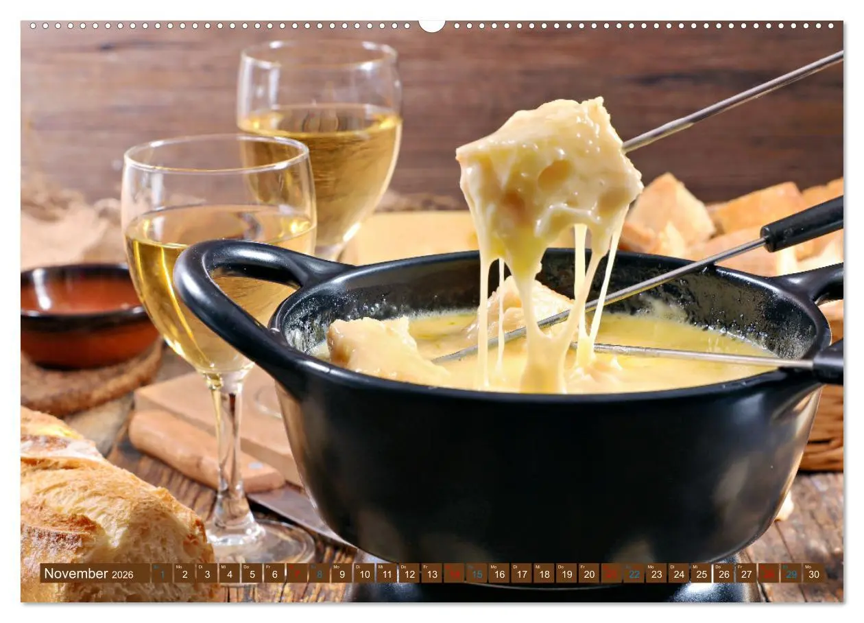 Bild: 9783457281680 | Gourmet Käse - und Weingenuss (Wandkalender 2026 DIN A2 quer),...