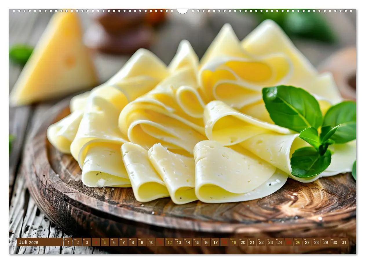 Bild: 9783457281680 | Gourmet Käse - und Weingenuss (Wandkalender 2026 DIN A2 quer),...