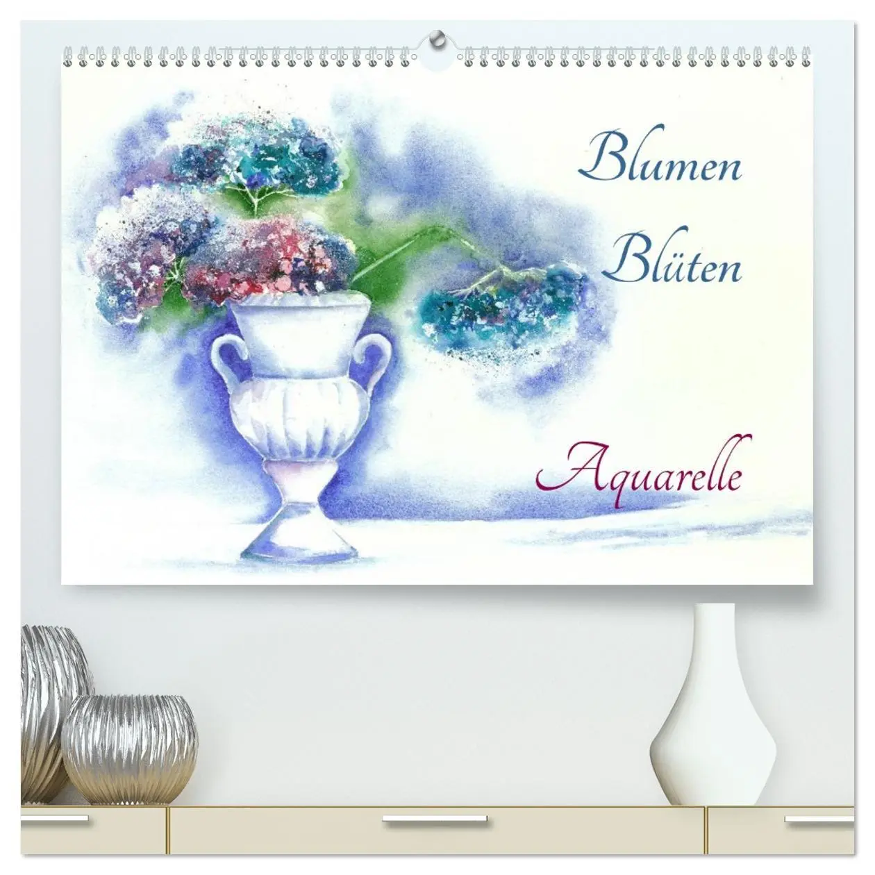 Cover: 9783457971680 | Blumen Blüten Aquarelle (hochwertiger Premium Wandkalender 2026 DIN...