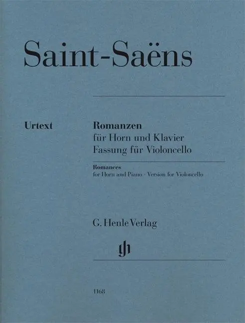Cover: 9790201811680 | Romances - Horn And Piano | Version for Violoncello | Saint-Saens