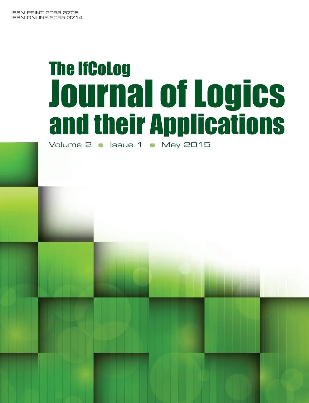 Cover: 9781848901780 | IfColog Journal of Logics and heir Applications. Volume 2, Number 1