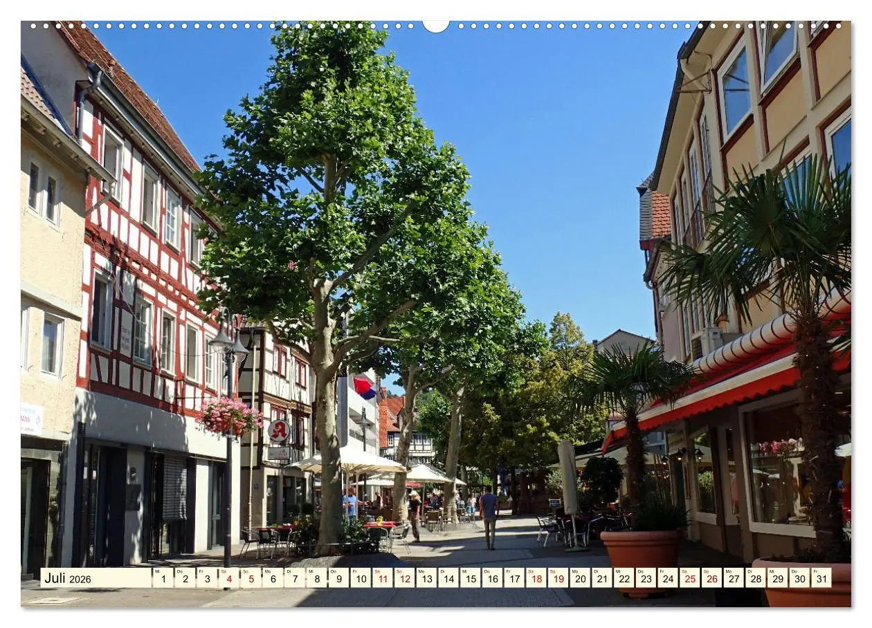Bild: 9783457411780 | Bensheim a. d. Bergstraße - Ein Stadtspaziergang (Wandkalender 2026...