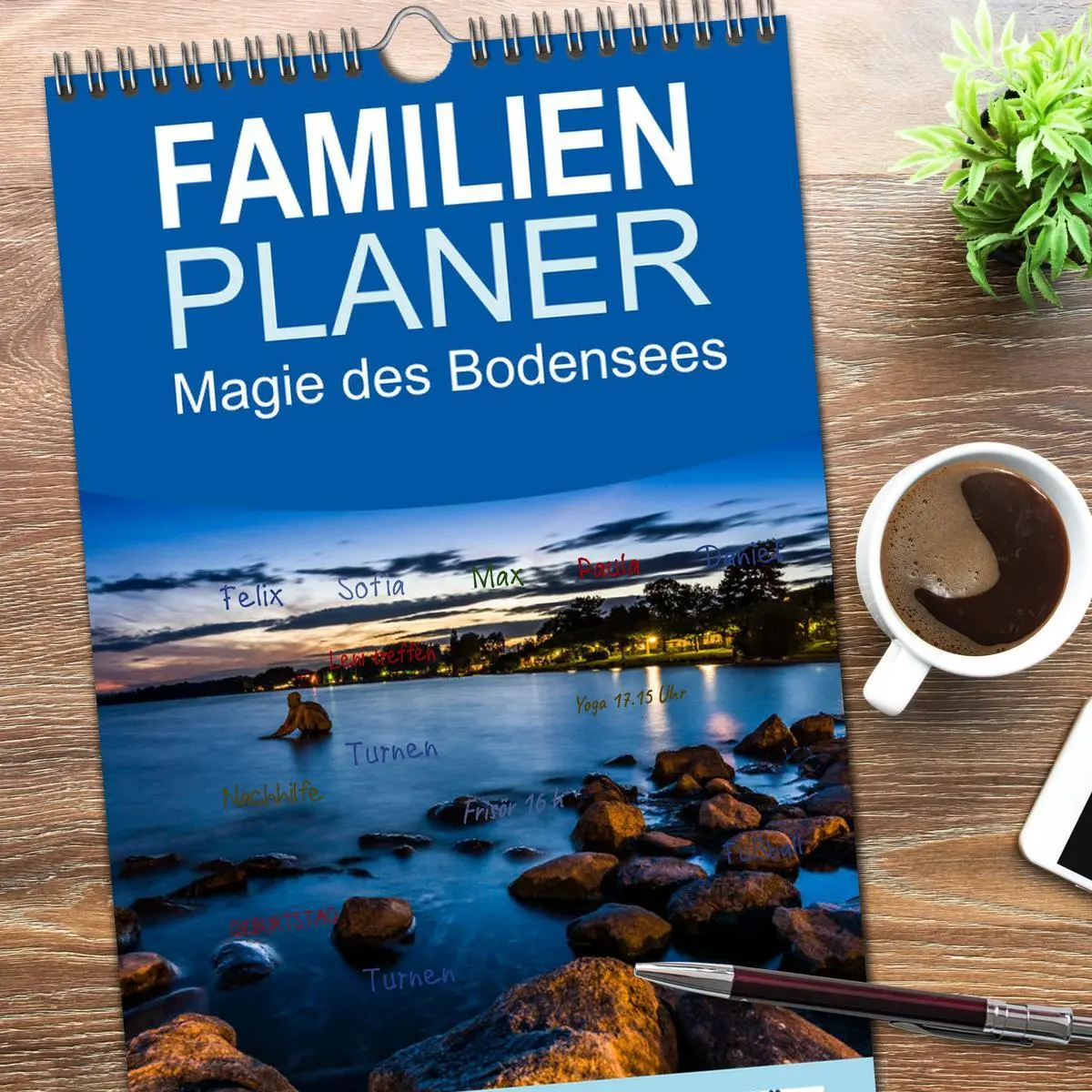 Bild: 9783516501780 | Familienplaner 2026 - Magie des Bodensees mit 5 Spalten...