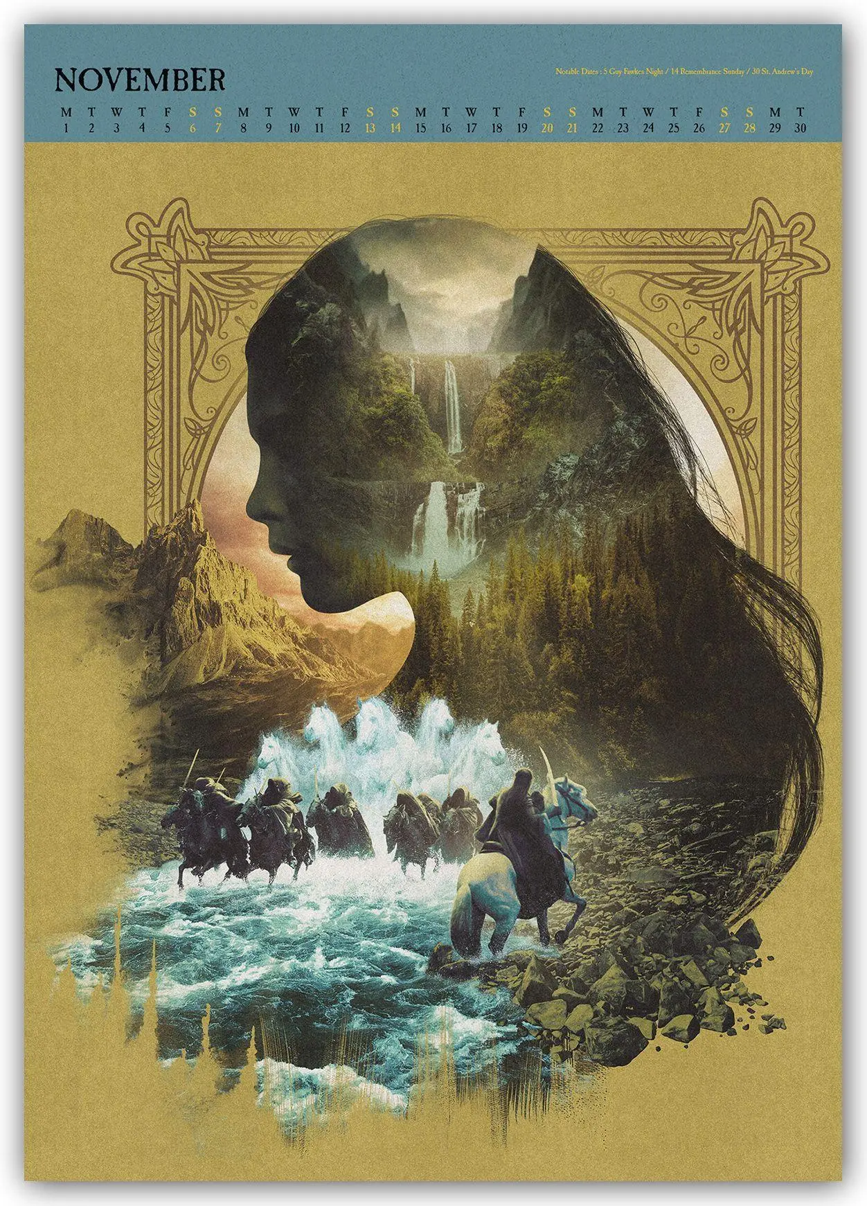 Bild: 9783803531780 | Lord of the Rings - Der Herr der Ringe - A3-Deluxe-Posterkalender 2027