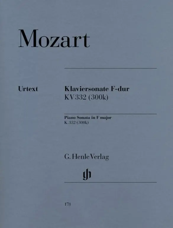 Cover: 9790201801780 | Mozart, Wolfgang Amadeus - Klaviersonate F-dur KV 332 (300k) | Mozart