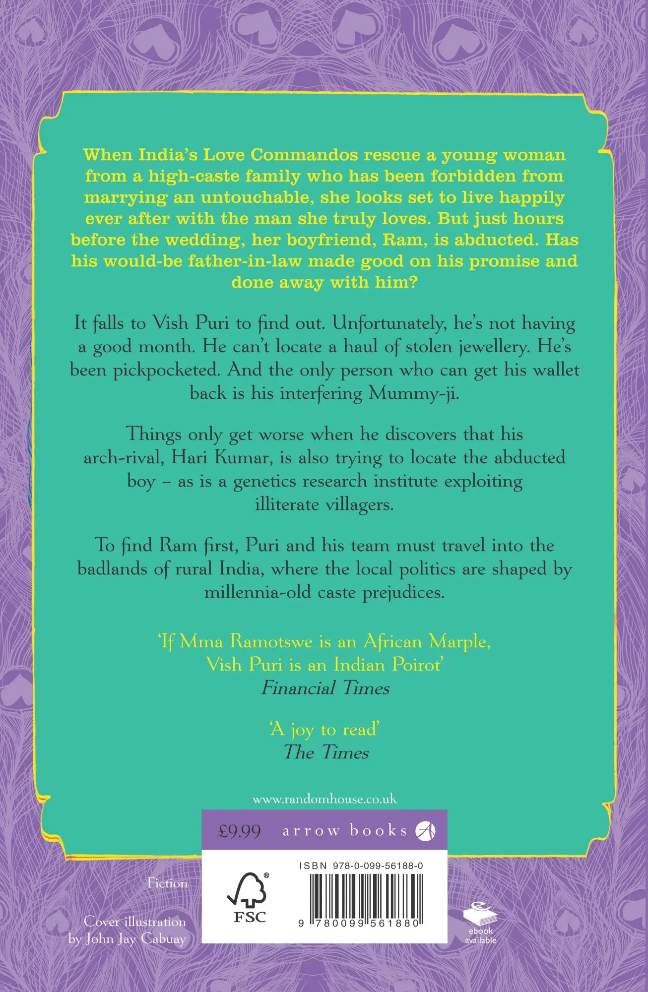 Rückseite: 9780099561880 | The Case of the Love Commandos | Tarquin Hall | Taschenbuch | 310 S.