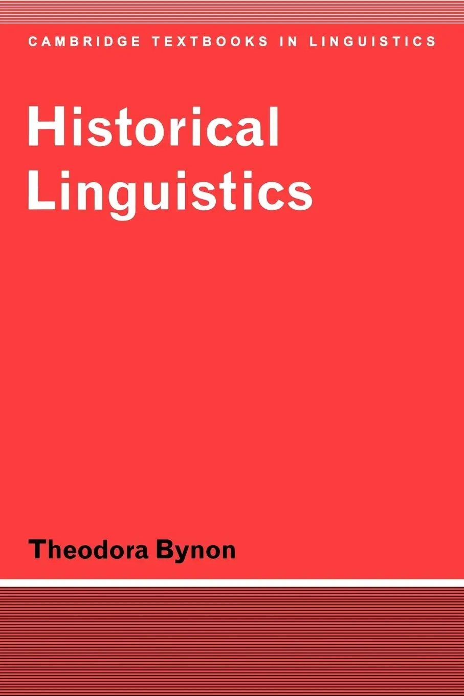 Cover: 9780521291880 | Historical Linguistics | Theodora Bynon | Taschenbuch | Englisch