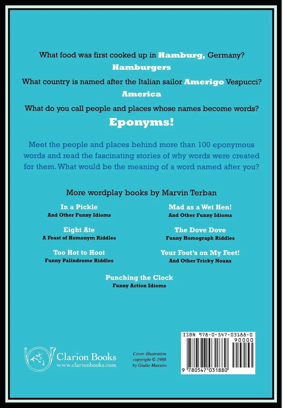 Rückseite: 9780547031880 | Guppies in Tuxedos | Funny Eponyms | Marvin Terban | Taschenbuch