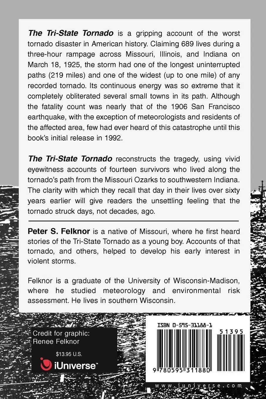 Rückseite: 9780595311880 | The Tri-State Tornado | Peter S Felknor | Taschenbuch | Englisch