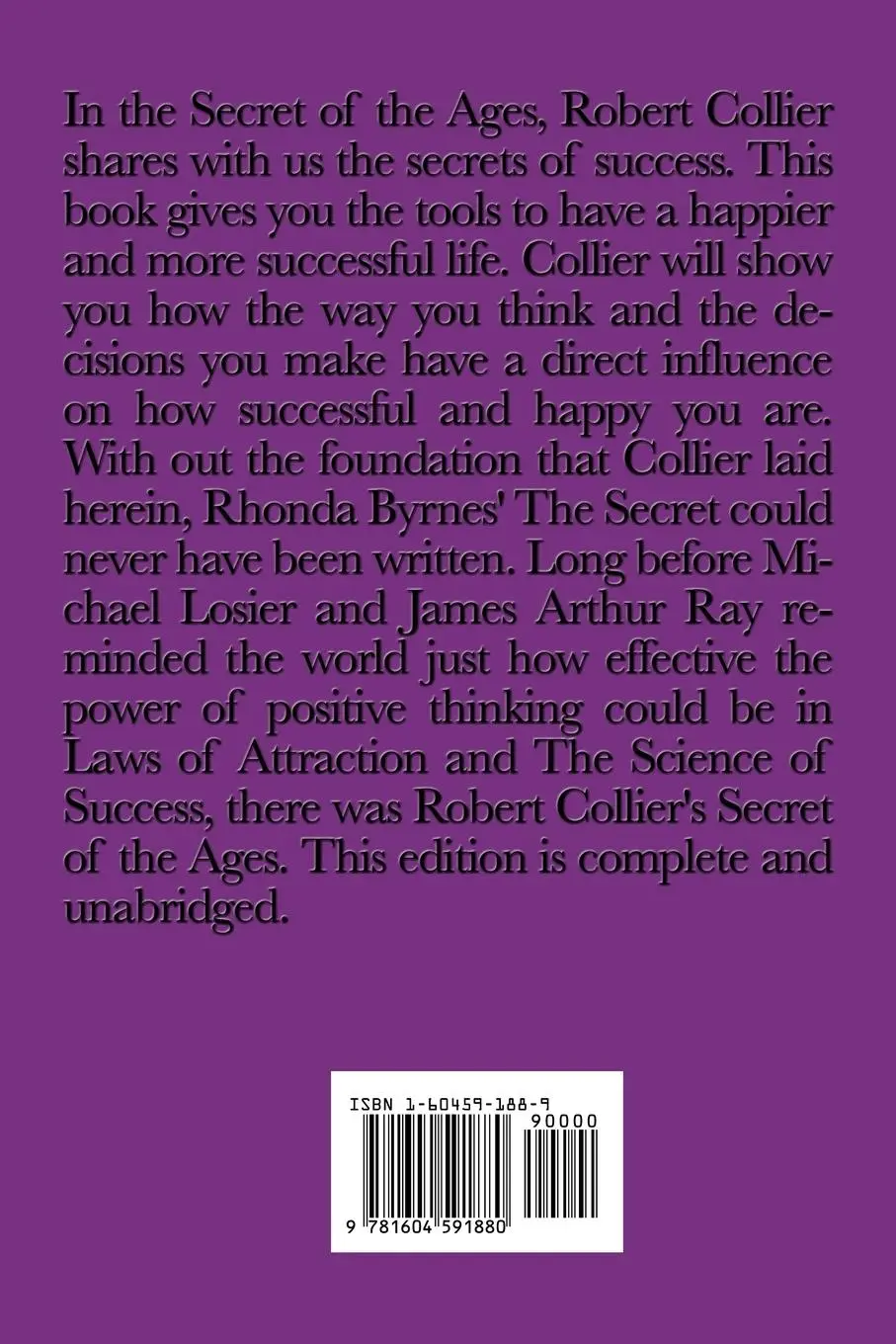 Rückseite: 9781604591880 | The Secret of the Ages | Robert Collier | Taschenbuch | Englisch