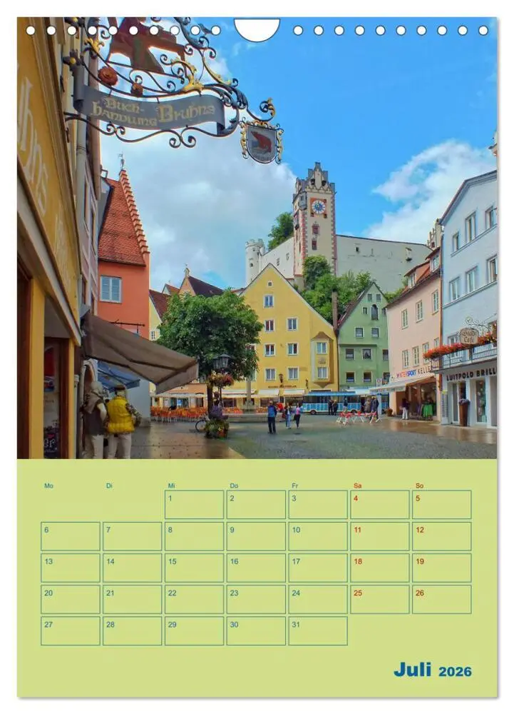 Bild: 9783516281880 | Füssen - Ein Allgäuer Terminplaner (Wandkalender 2026 DIN A4 hoch),...