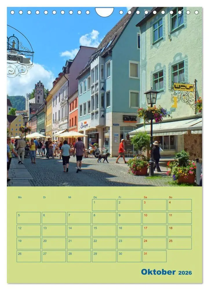 Bild: 9783516281880 | Füssen - Ein Allgäuer Terminplaner (Wandkalender 2026 DIN A4 hoch),...