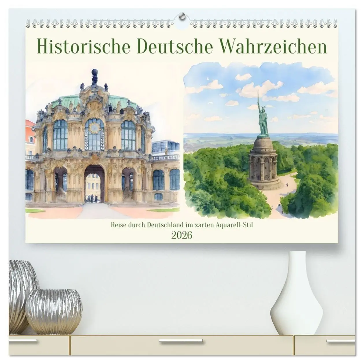 Cover: 9783516731880 | Historische Deutsche Wahrzeichen (hochwertiger Premium Wandkalender...