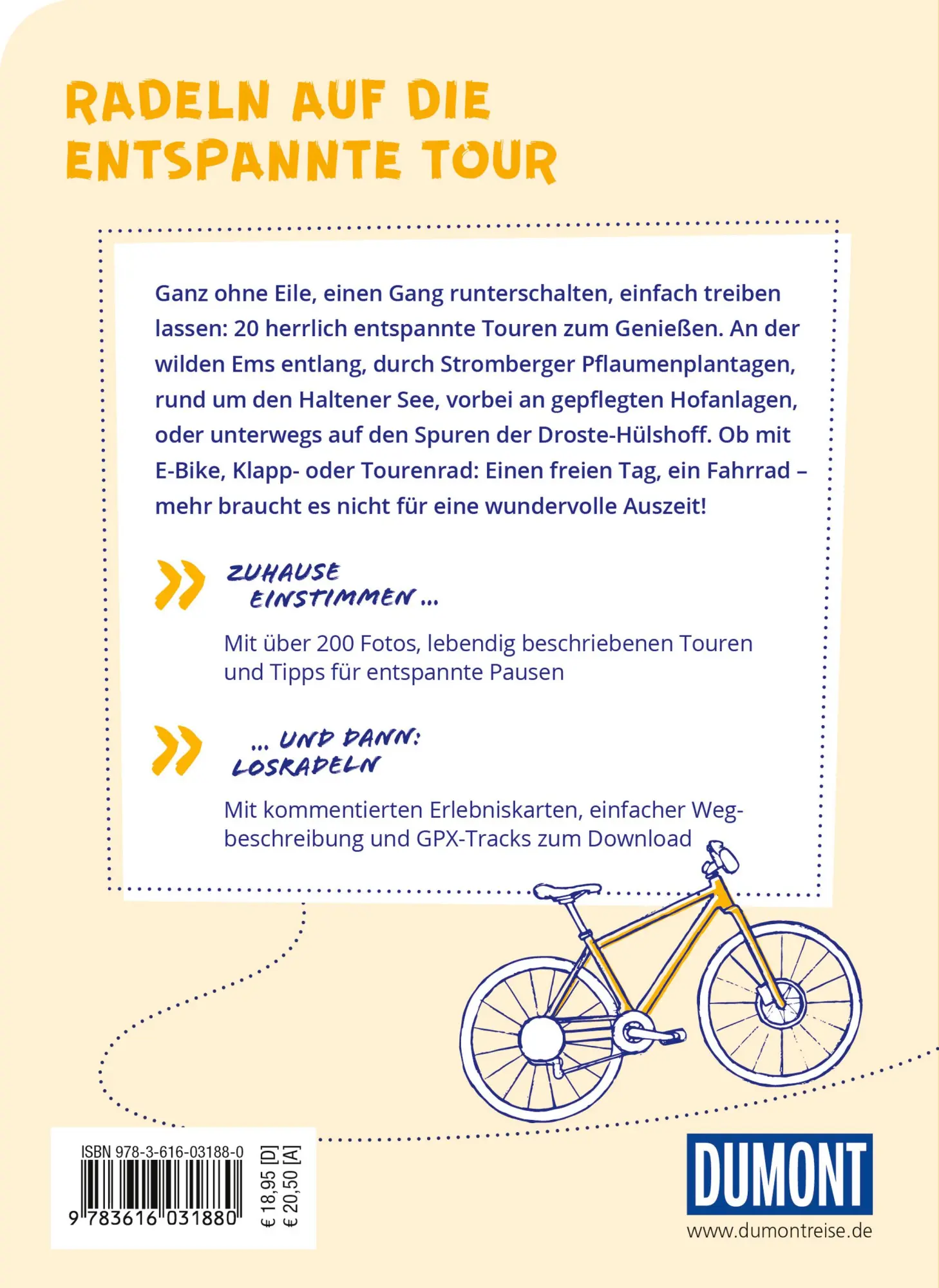 Rückseite: 9783616031880 | DUMONT Radelzeit im Münsterland | Katrin Jäger | Taschenbuch | 224 S.