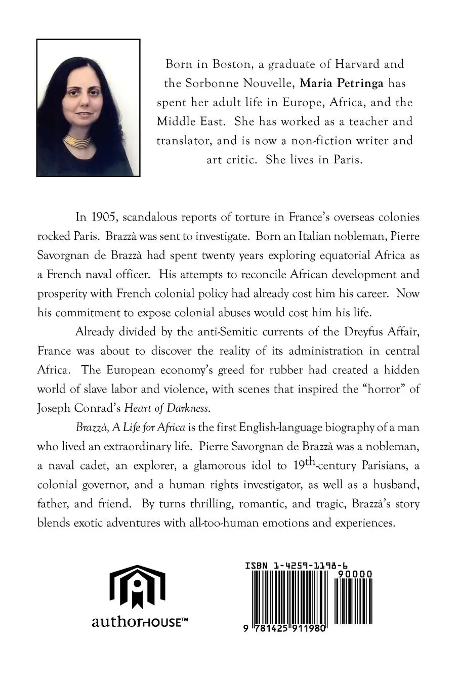 Rückseite: 9781425911980 | Brazza, a Life for Africa | Maria Petringa | Taschenbuch | Englisch