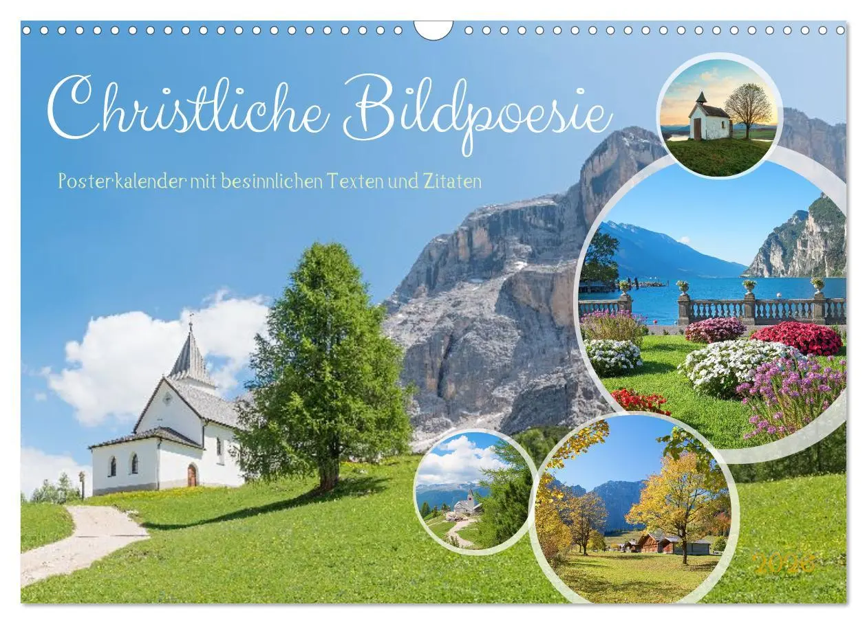 Cover: 9783457941980 | Christliche Bildpoesie 2026 (Wandkalender 2026 DIN A3 quer),...