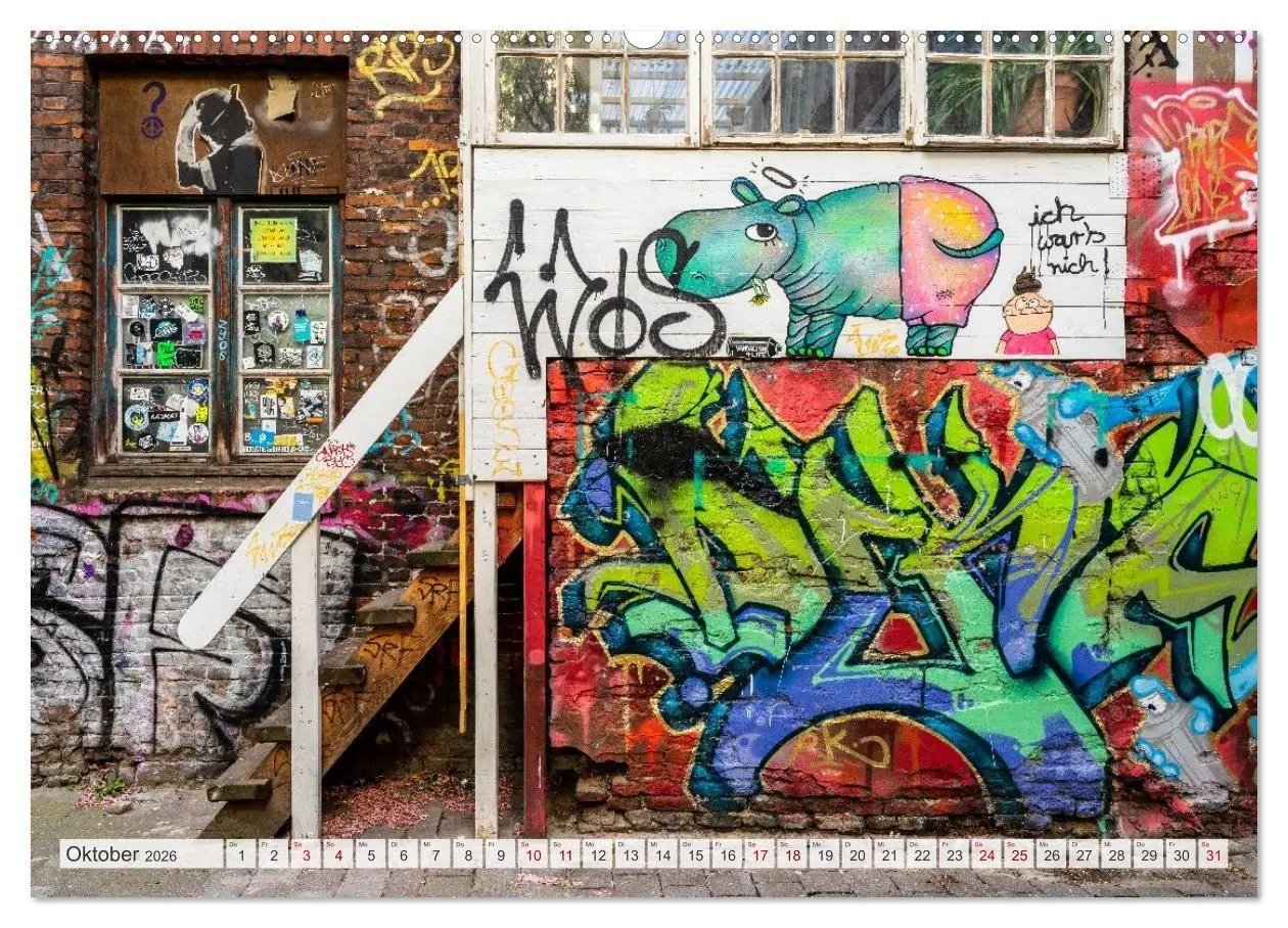 Bild: 9783516721980 | Buntes Hamburg (Wandkalender 2026 DIN A2 quer), CALVENDO...