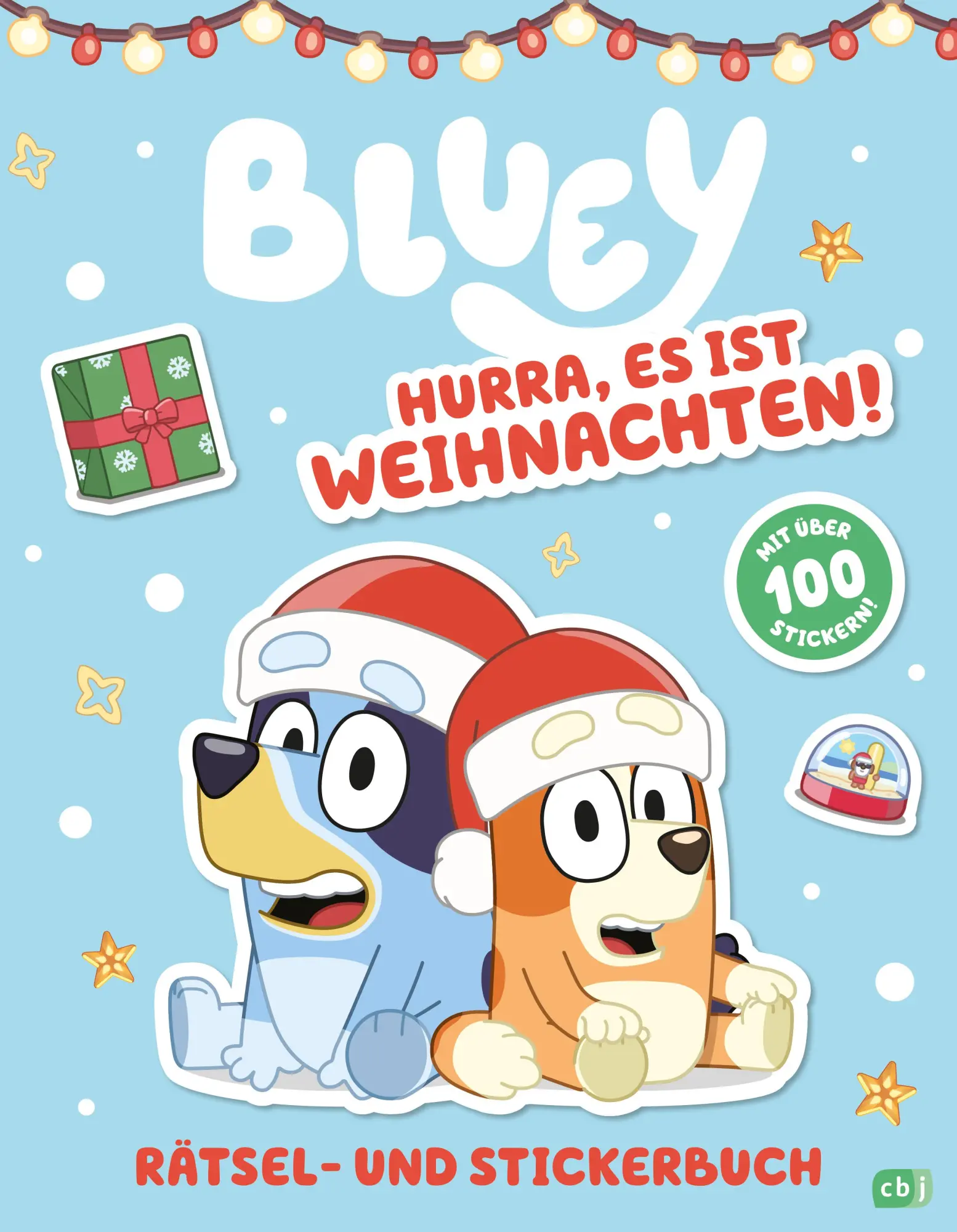 Cover: 9783570181980 | BLUEY - Hurra, es ist Weihnachten! - Rätsel- und Stickerbuch | 32 S.