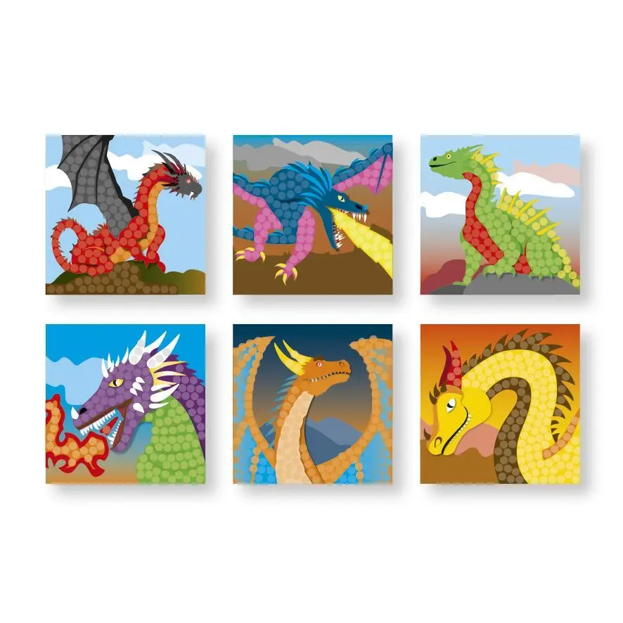 Cover: 4041077012080 | PlayMais® Card Set MOSAIC Fantasy Dragon | Faltschachtel | 160921.20