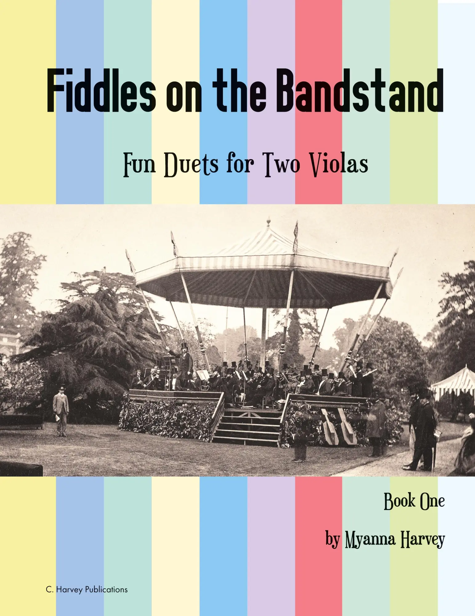 Cover: 9781635232080 | Fiddles on the Bandstand, Fun Duets for Two Violas, Book One | Harvey