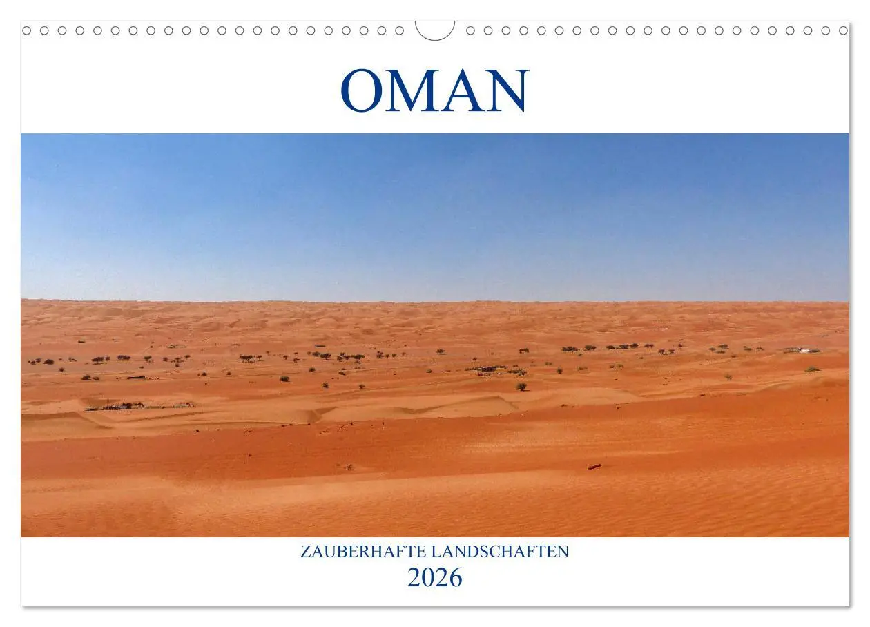 Cover: 9783457762080 | Oman - Zauberhafte Landschaften (Wandkalender 2026 DIN A3 quer),...