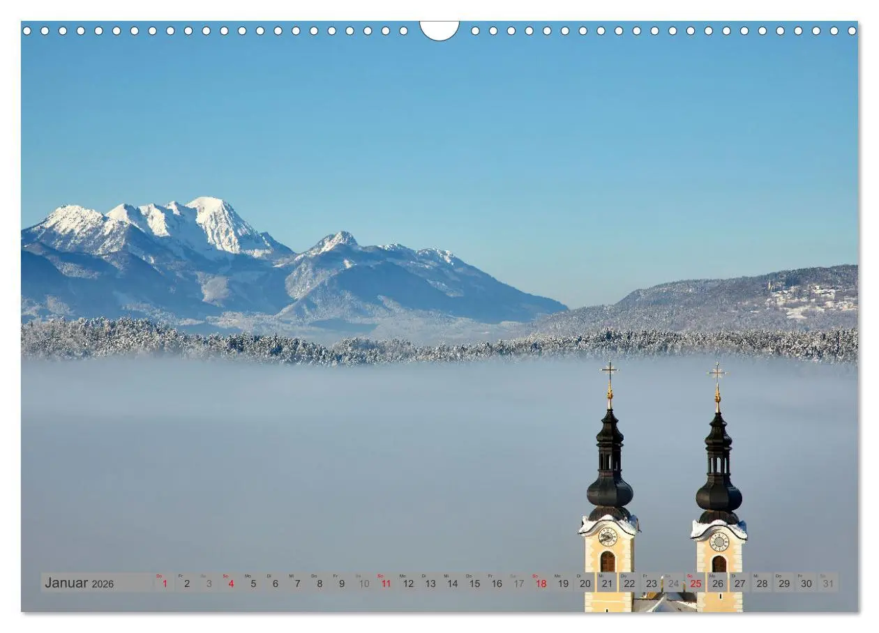 Bild: 9783457902080 | Kärnten (Wandkalender 2026 DIN A3 quer), CALVENDO Monatskalender